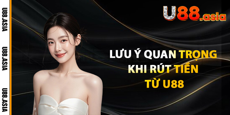 Lưu Ý Quan Trọng Khi Rút Tiền Từ U88